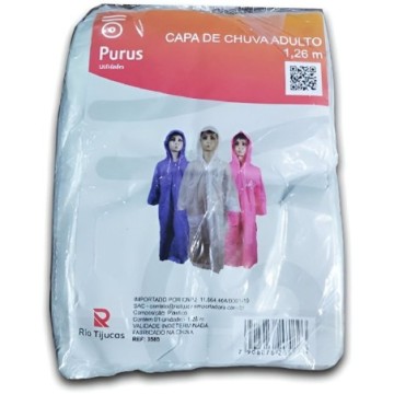 Capa de Chuva de Plástico...