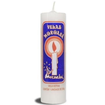 Vela Branca Votiva Moroabá...